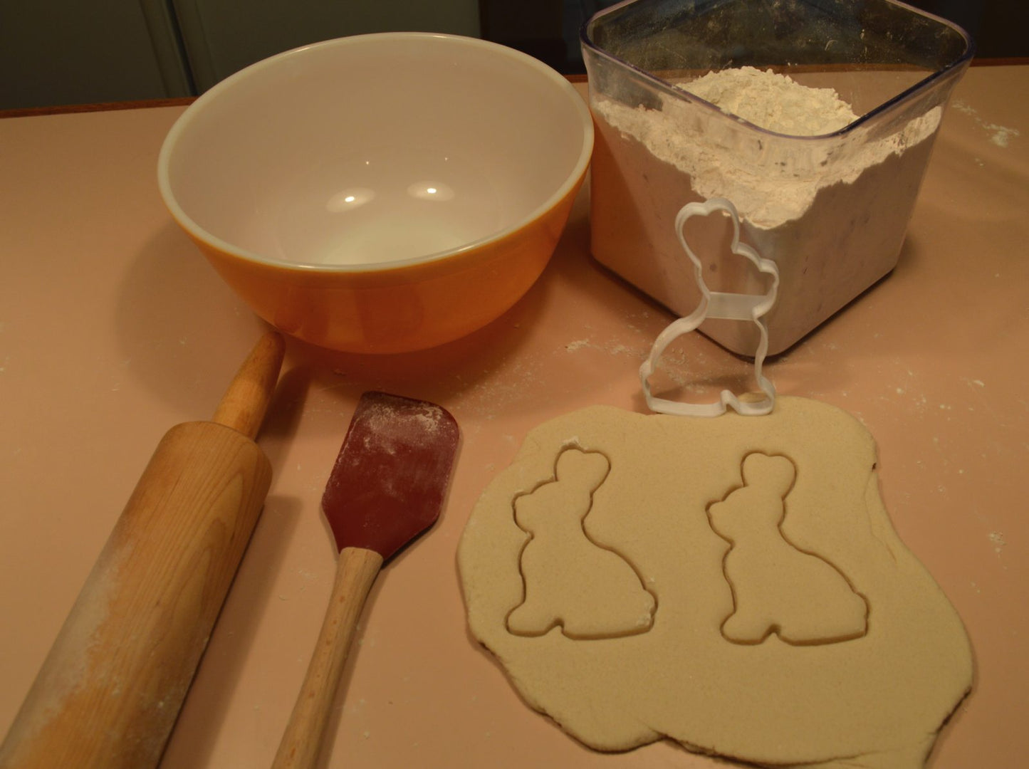 Chocolate Easter Bunny Shape Outline Cookie Cutter Made In USA PR2650