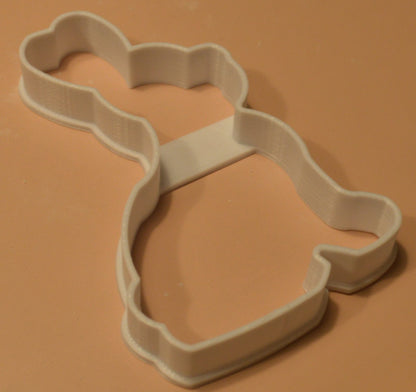 Chocolate Easter Bunny Shape Outline Cookie Cutter Made In USA PR2650