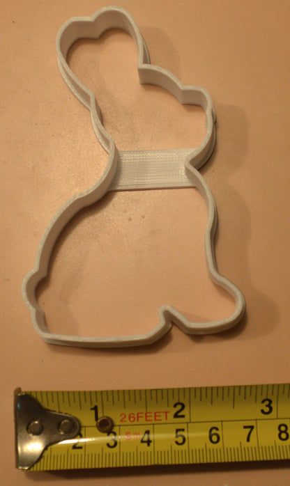 Chocolate Easter Bunny Shape Outline Cookie Cutter Made In USA PR2650