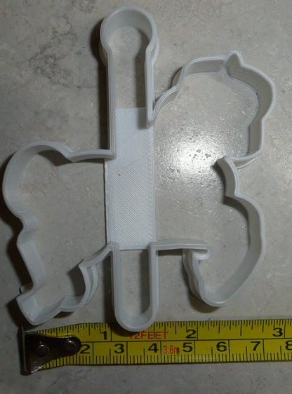 Carousel Horse Outline Merry Go Round Cookie Cutter Made In USA PR2610