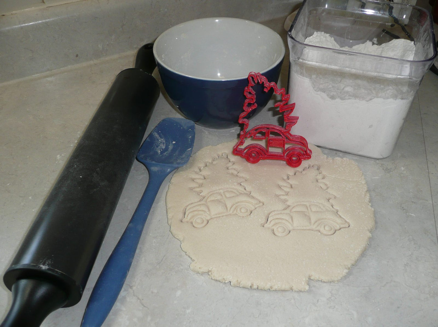 Beetle Car With Christmas Tree Cookie Cutter Made In USA PR2253