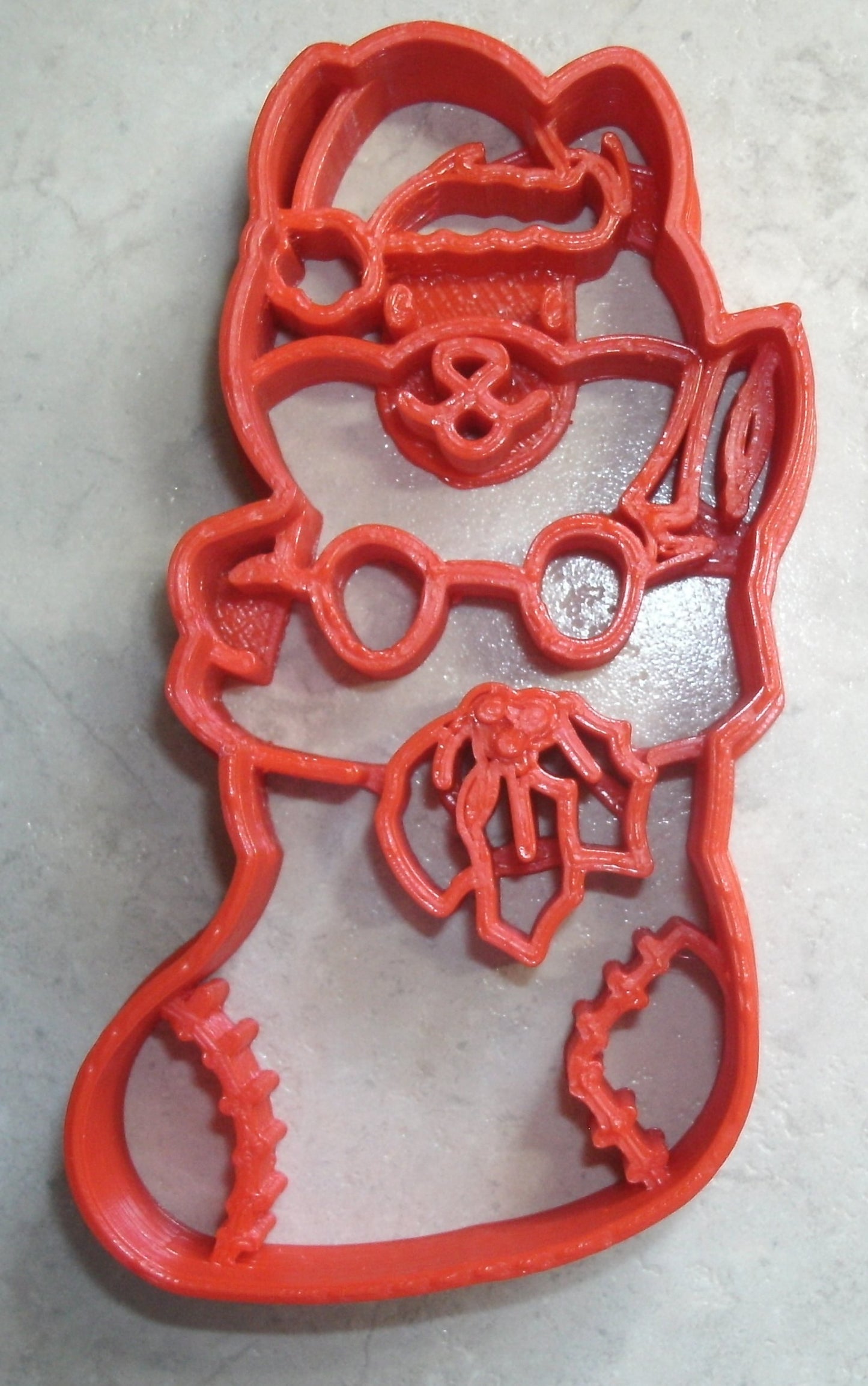 Cat In Stocking Christmas Holiday Kitten Cookie Cutter Made In USA PR2369