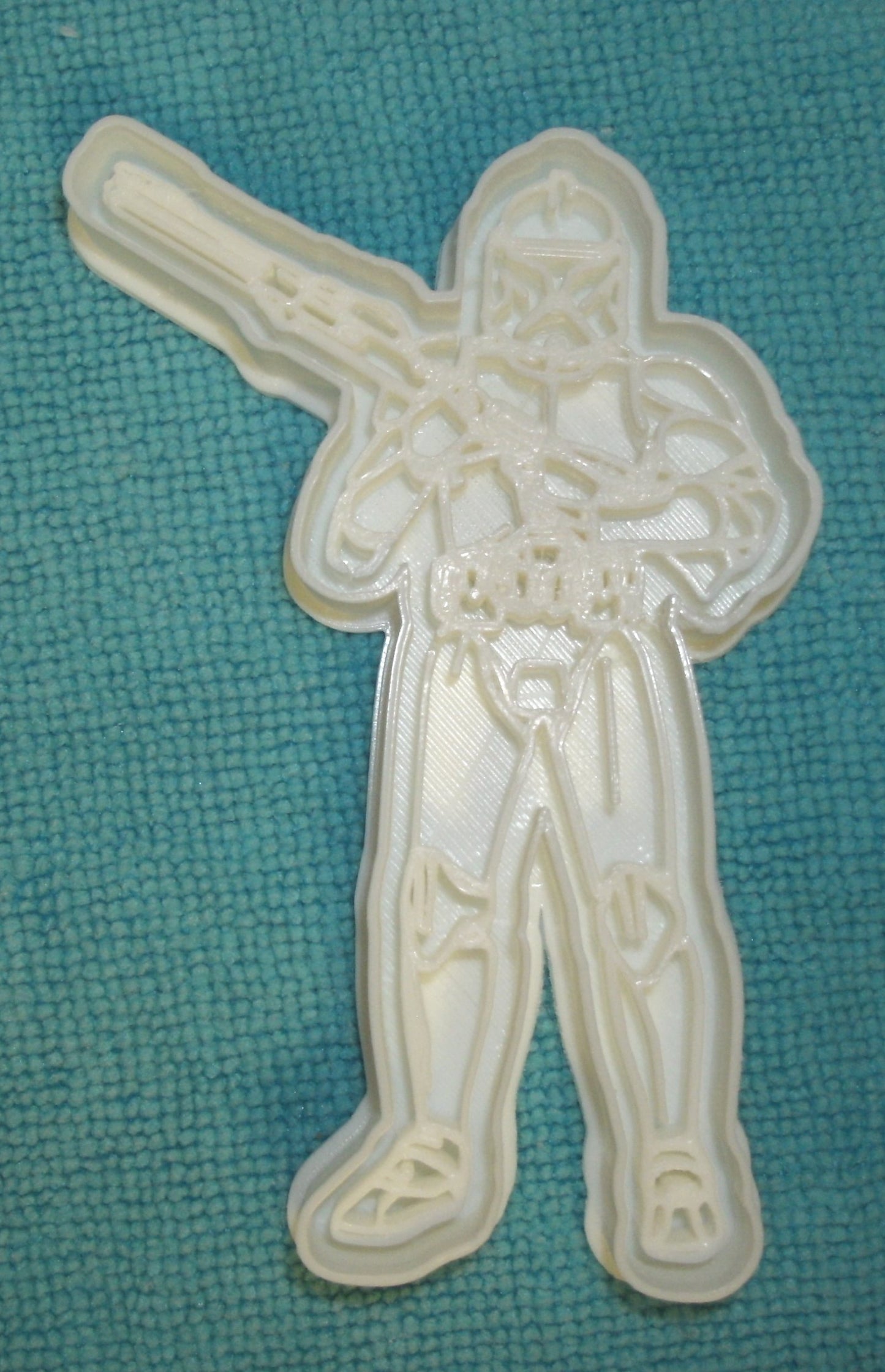 6x Clone Trooper Fondant Cutter Cupcake Topper 1.75 IN USA FD749