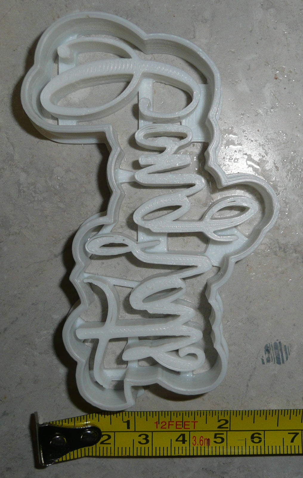 Congrats Congratulations Word Fancy Font Cookie Cutter Made In USA PR2515