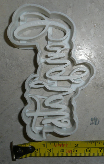 Congrats Congratulations Word Fancy Font Cookie Cutter Made In USA PR2515