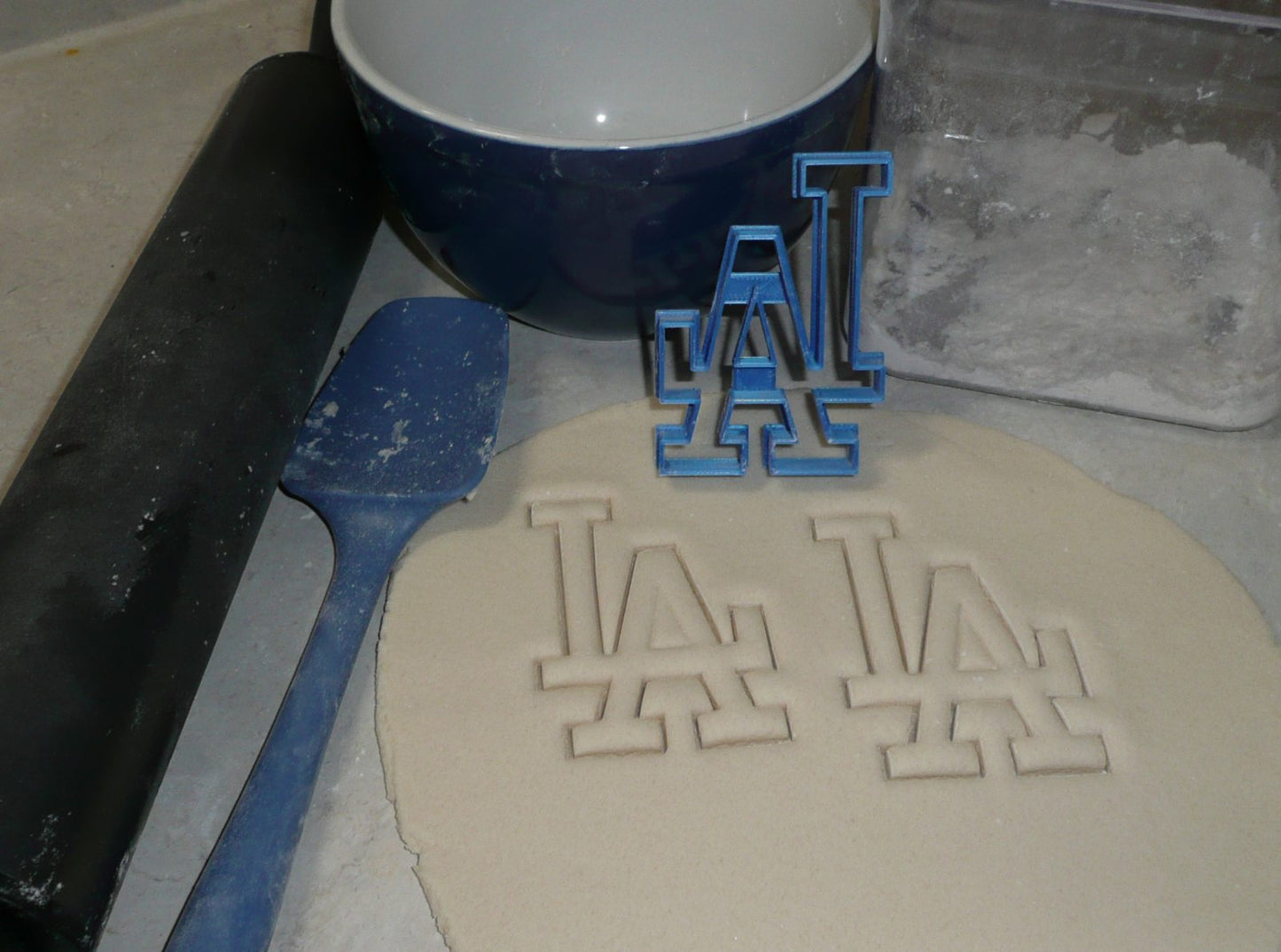 Los Angeles Dodgers LA Logo MLB Baseball Cookie Cutter Made In USA PR2584
