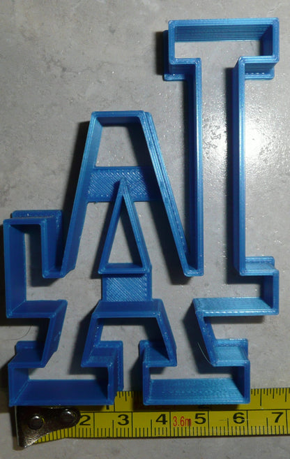 Los Angeles Dodgers LA Logo MLB Baseball Cookie Cutter Made In USA PR2584