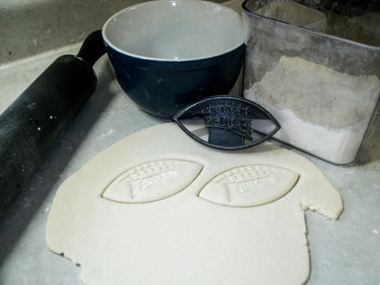 Philadelphia Eagles Football Shape Cookie Cutter Made In USA PR2011