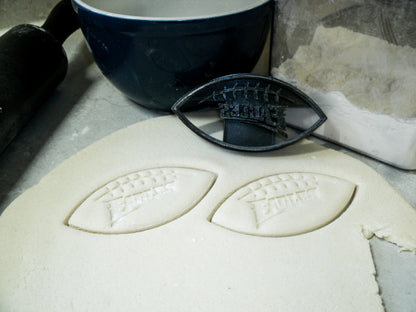 Philadelphia Eagles Football Shape Cookie Cutter Made In USA PR2011