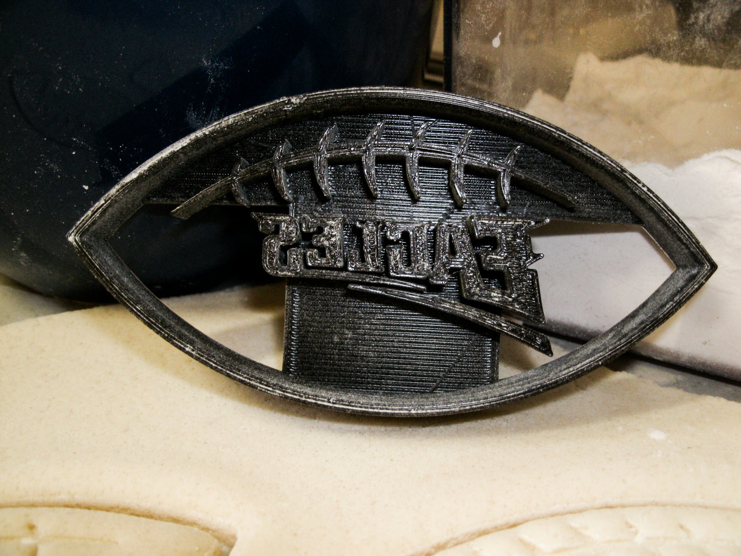 Philadelphia Eagles Football Shape Cookie Cutter Made In USA PR2011