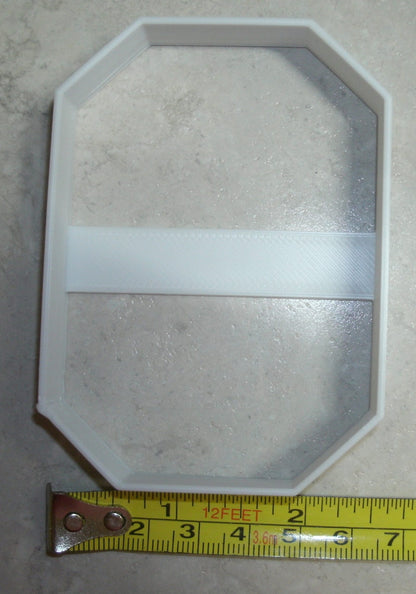 Emerald Cut Outline Shape Gem Crystal Cookie Cutter Made In USA PR2685