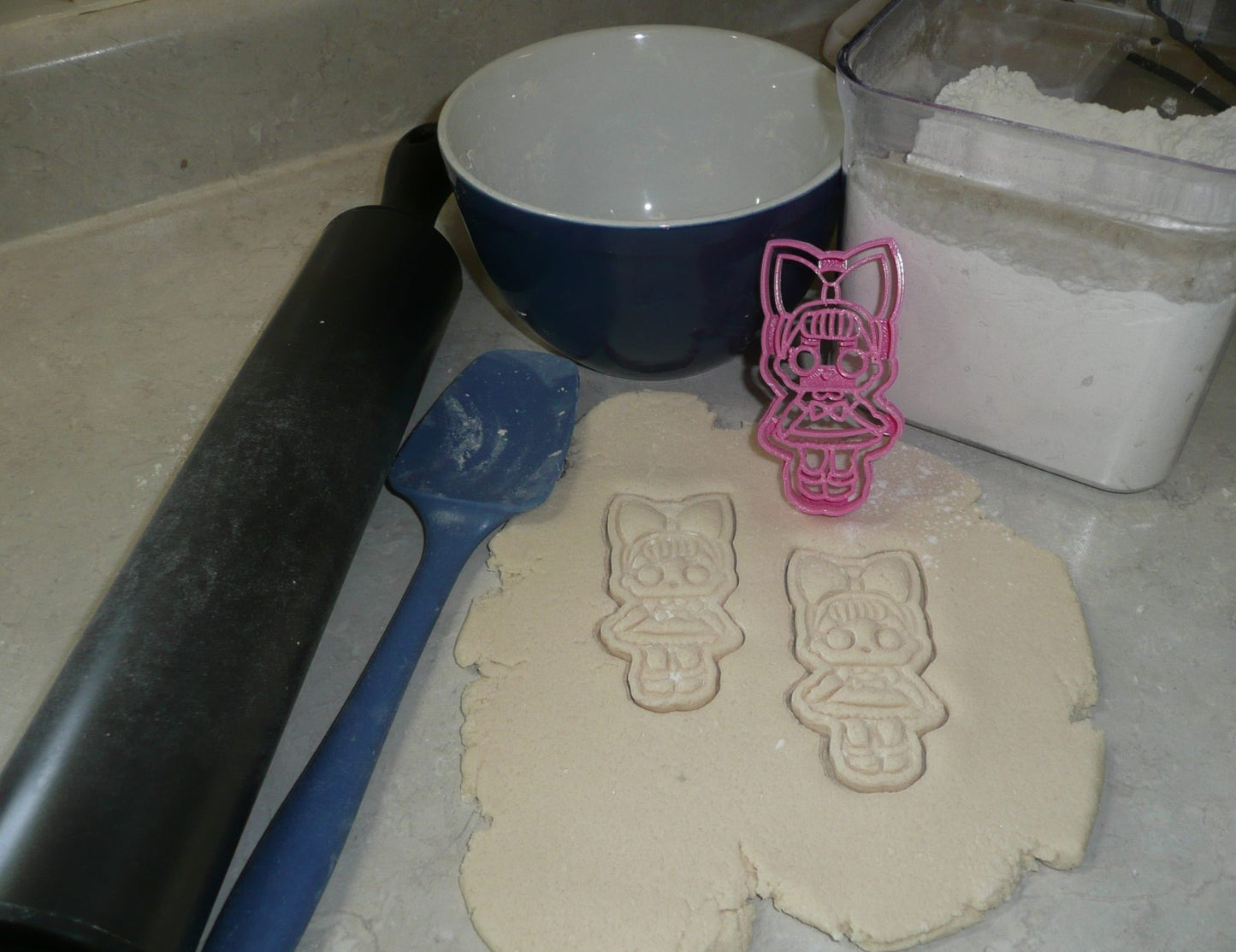 Fancy Brown Hair Blue Eyes LOL Surprise Doll Cookie Cutter Made In USA PR2337