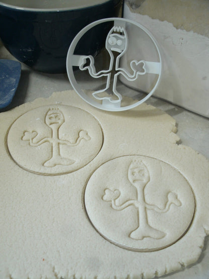 Forky from Toy Story Cartoon Movie Character Cookie Cutter Made In USA PR2836