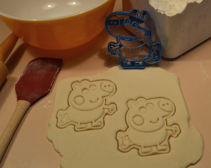George Georgie Peppa Pig Brother Cartoon Cookie Cutter Made In USA PR2641