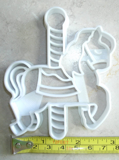 Carousel Horse Detailed Merry Go Round Cookie Cutter Made In USA PR2611