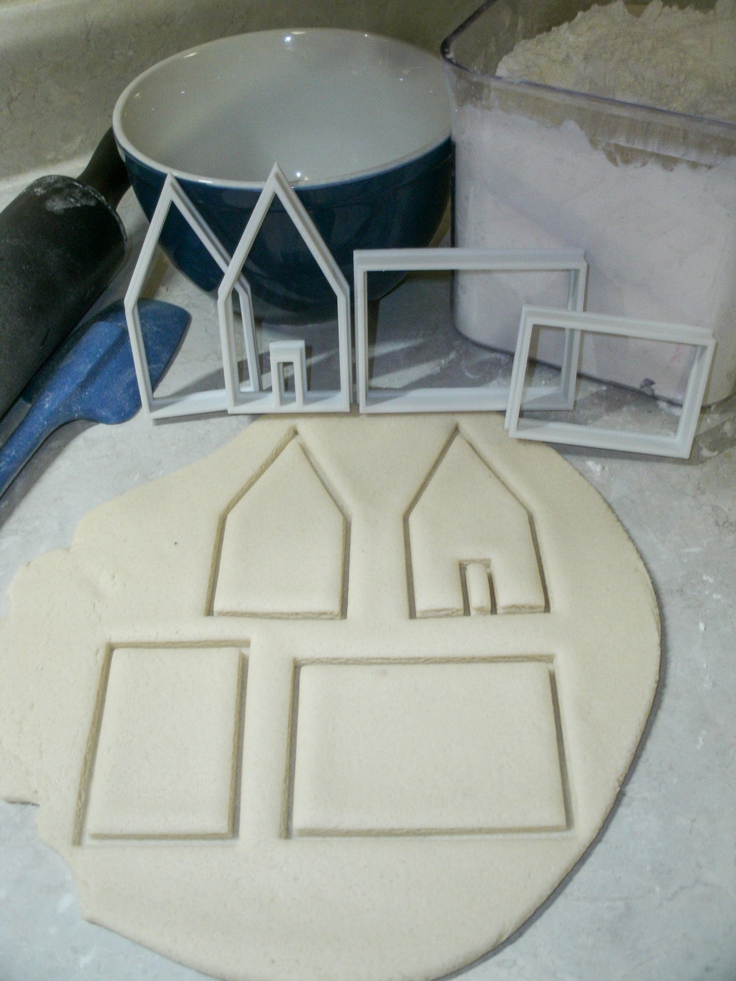 Gingerbread House Build And Decorate Set Of 4 Cookie Cutters Made In USA PR2217