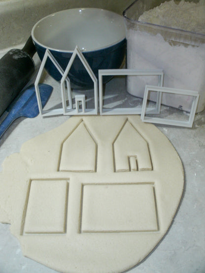 Gingerbread House Build And Decorate Set Of 4 Cookie Cutters Made In USA PR2217