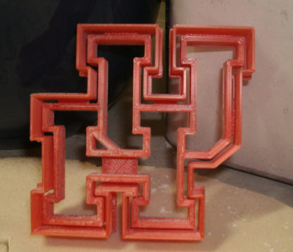 University Of Houston Cougars UH Logo Sports Cookie Cutter Made In USA PR2634