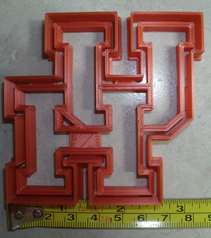University Of Houston Cougars UH Logo Sports Cookie Cutter Made In USA PR2634