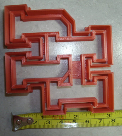 University Of Houston Cougars UH Logo Sports Cookie Cutter Made In USA PR2634