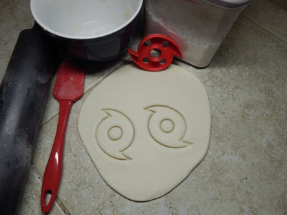 Hurricane Symbol Shape Tropical Storm Cookie Cutter Made In USA PR2190