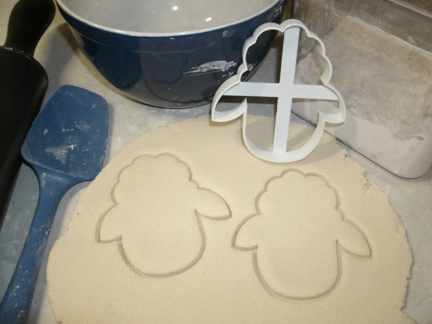 Lamb Sheep Head Outline Farm Animal Cookie Cutter Made In USA PR684