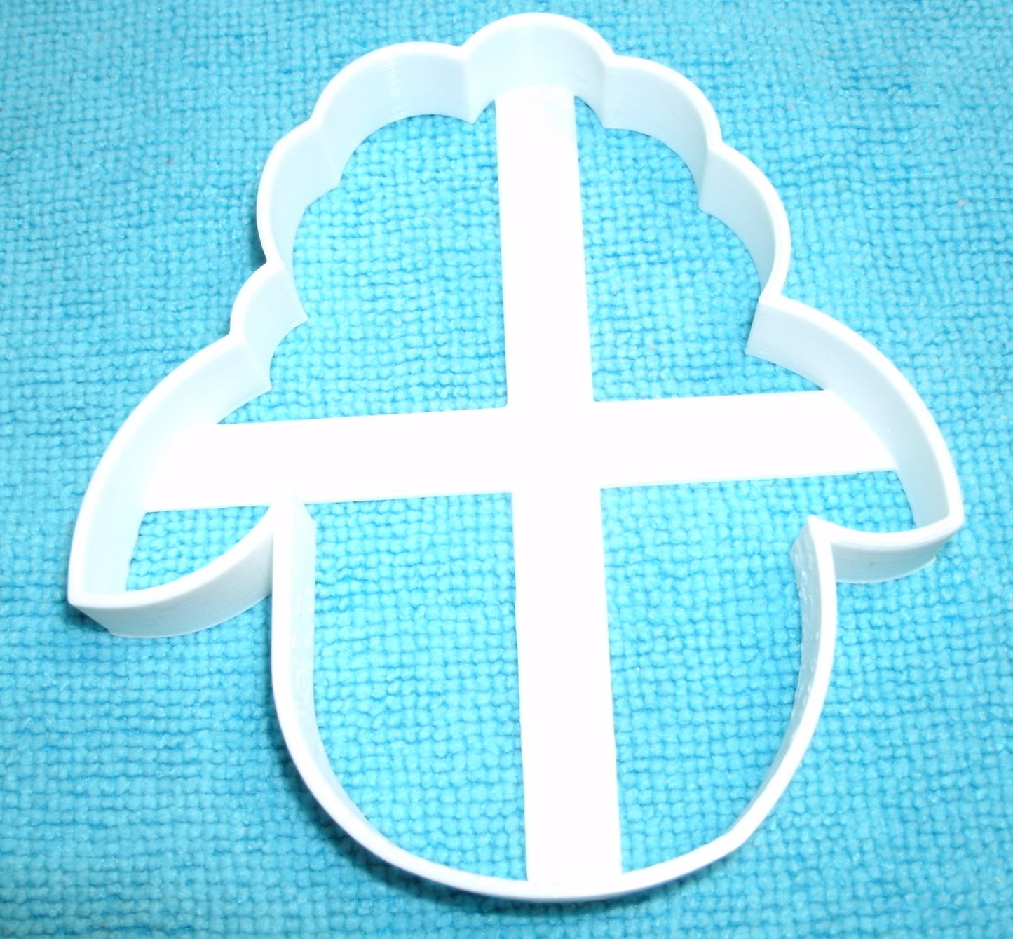 6x Lamb Sheep Farm Fondant Cutter Cupcake Topper 1.75 IN USA FD684
