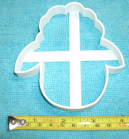 Lamb Sheep Head Outline Farm Animal Cookie Cutter Made In USA PR684