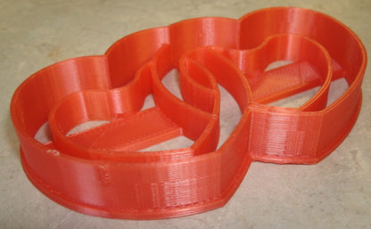 Linked Hearts Valentine Engagement Wedding Cookie Cutter Made In USA PR2589