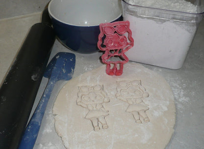 Leading Baby Red Cat Eye LOL Doll Cookie Cutter Made In USA PR816