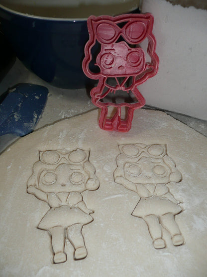 Leading Baby Red Cat Eye LOL Doll Cookie Cutter Made In USA PR816