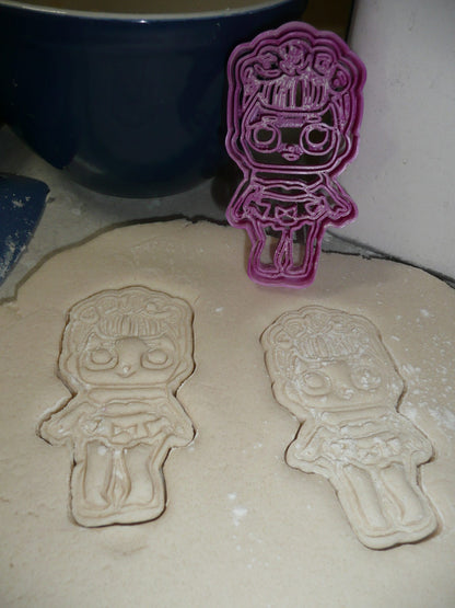 Sugar Queen Detailed Floral Hair Surprise Doll Cookie Cutter Made In USA PR2385