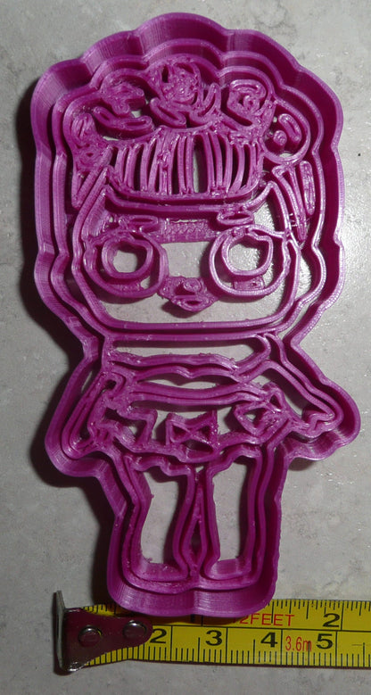 Sugar Queen Detailed Floral Hair Surprise Doll Cookie Cutter Made In USA PR2385