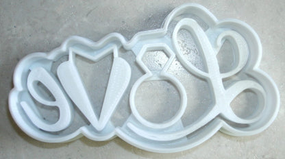 Love Wedding Engagement Ring Tux Tuxedo Cookie Cutter Made In USA PR2618