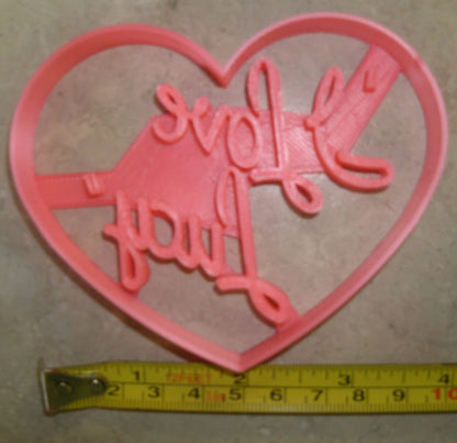 I Love Lucy 1950s TV Show Heart Logo Cookie Cutter Made In USA PR2869