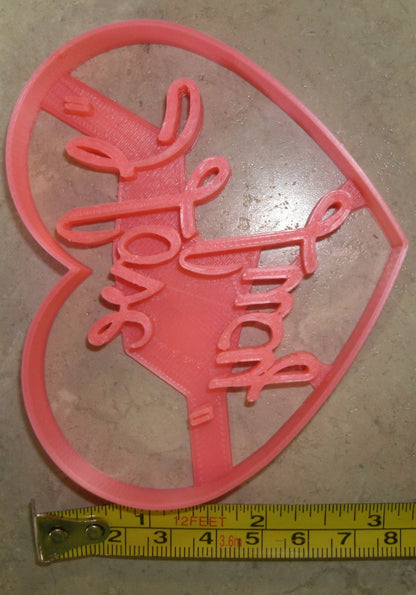 I Love Lucy 1950s TV Show Heart Logo Cookie Cutter Made In USA PR2869