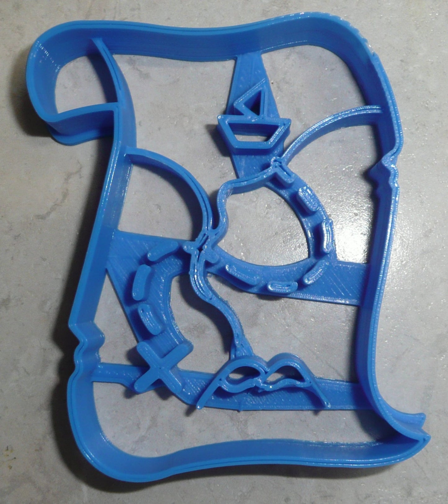 Treasure Map Buried Lost Hunt Pirate Cookie Cutter Made In USA PR2379