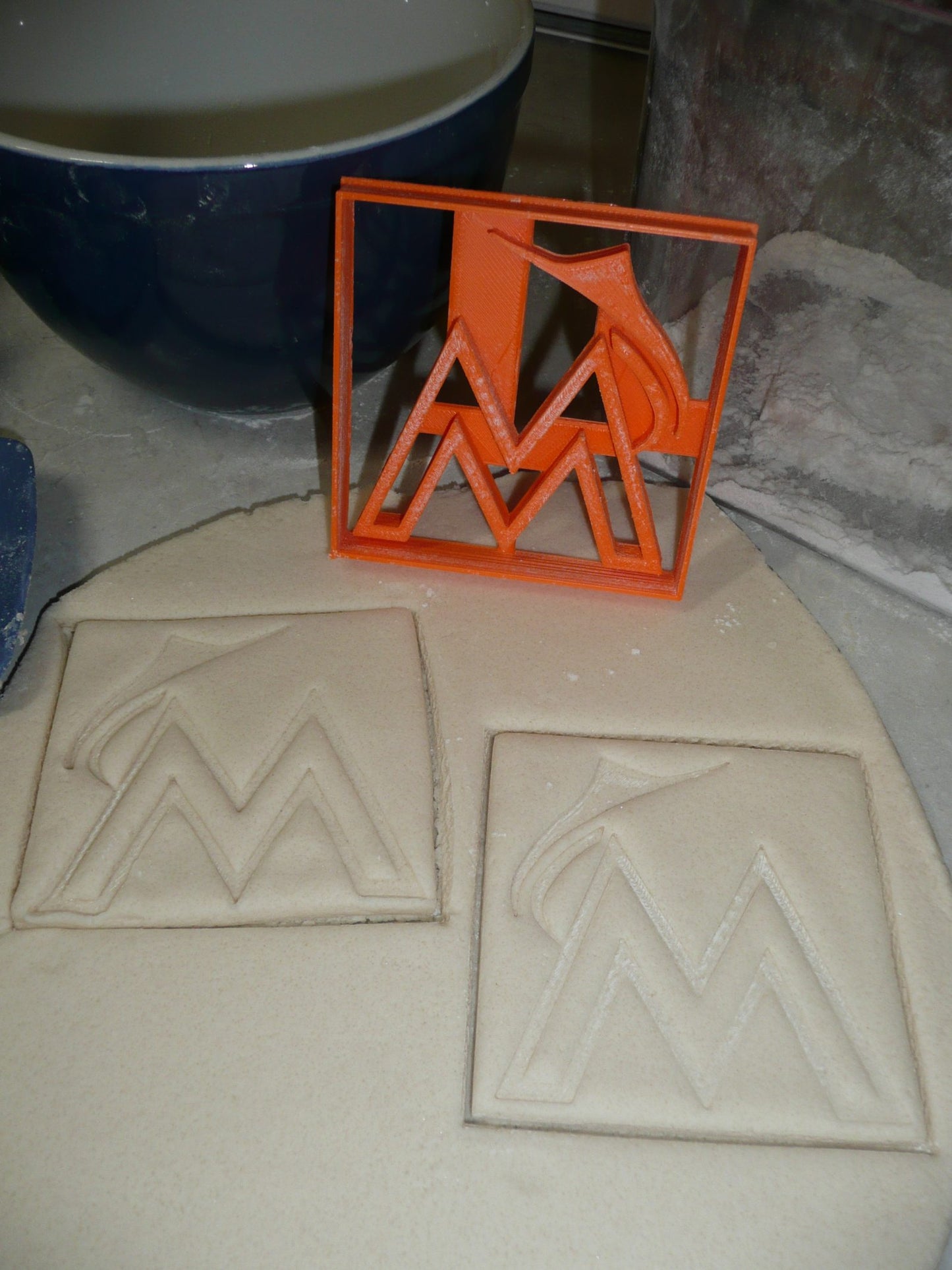 Miami Marlins M Logo MLB Baseball Team Sports Cookie Cutter Made In USA PR2576