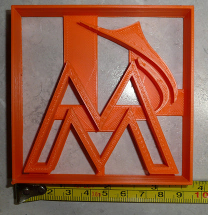 Miami Marlins M Logo MLB Baseball Team Sports Cookie Cutter Made In USA PR2576