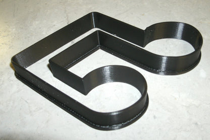 6x Music Eighth Note Fondant Cutter Cupcake Topper 1.75 IN USA FD609