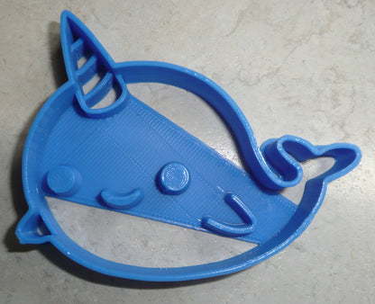 6x Narwhal Mammal Fondant Cutter Cupcake Topper 1.75 IN USA FD2425