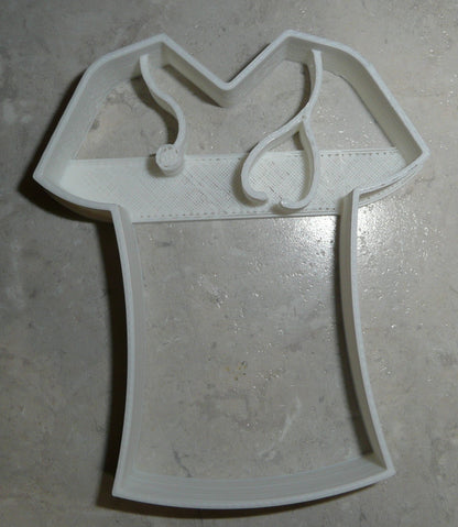 Nurse Scrubs Shirt Doctor Medical Uniform Cookie Cutter Made In USA PR2180