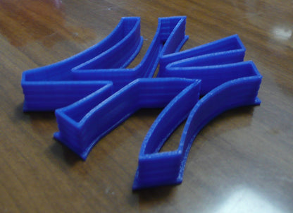 6x New York Yankees Fondant Cutter Cupcake Topper 1.75 IN USA FD497