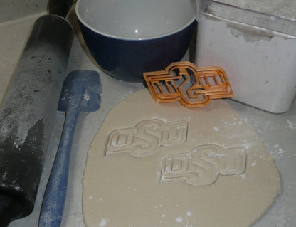Oklahoma State University OSU Letters Cookie Cutter Made In USA PR2682