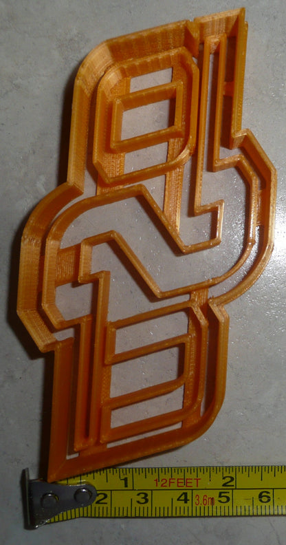 Oklahoma State University OSU Letters Cookie Cutter Made In USA PR2682