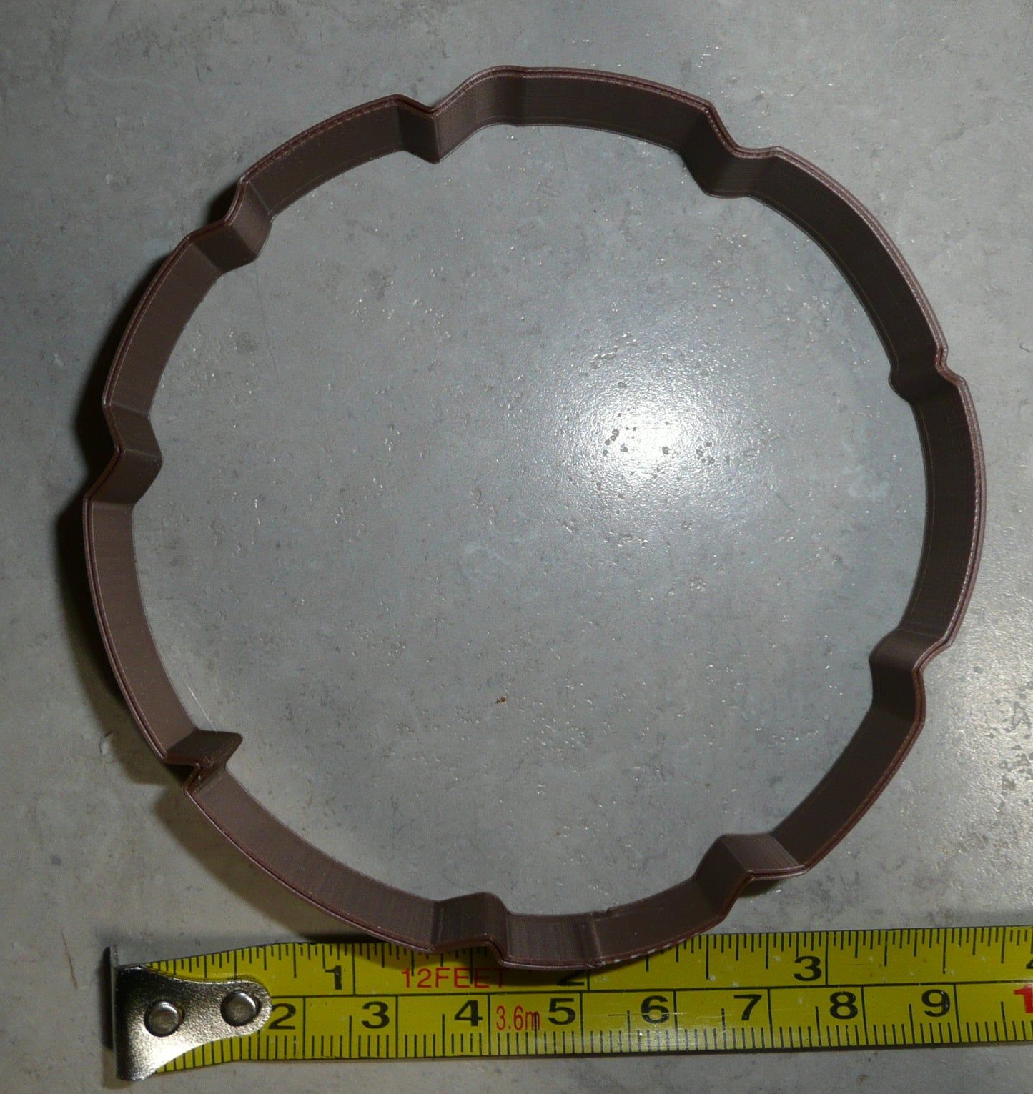 Outline Tree Wood Bark Slice Stump Layer Cookie Cutter Made In USA PR2564