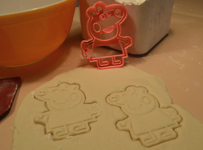Peppa Pig Full Body Detailed Cartoon Character Cookie Cutter Made In USA PR2640