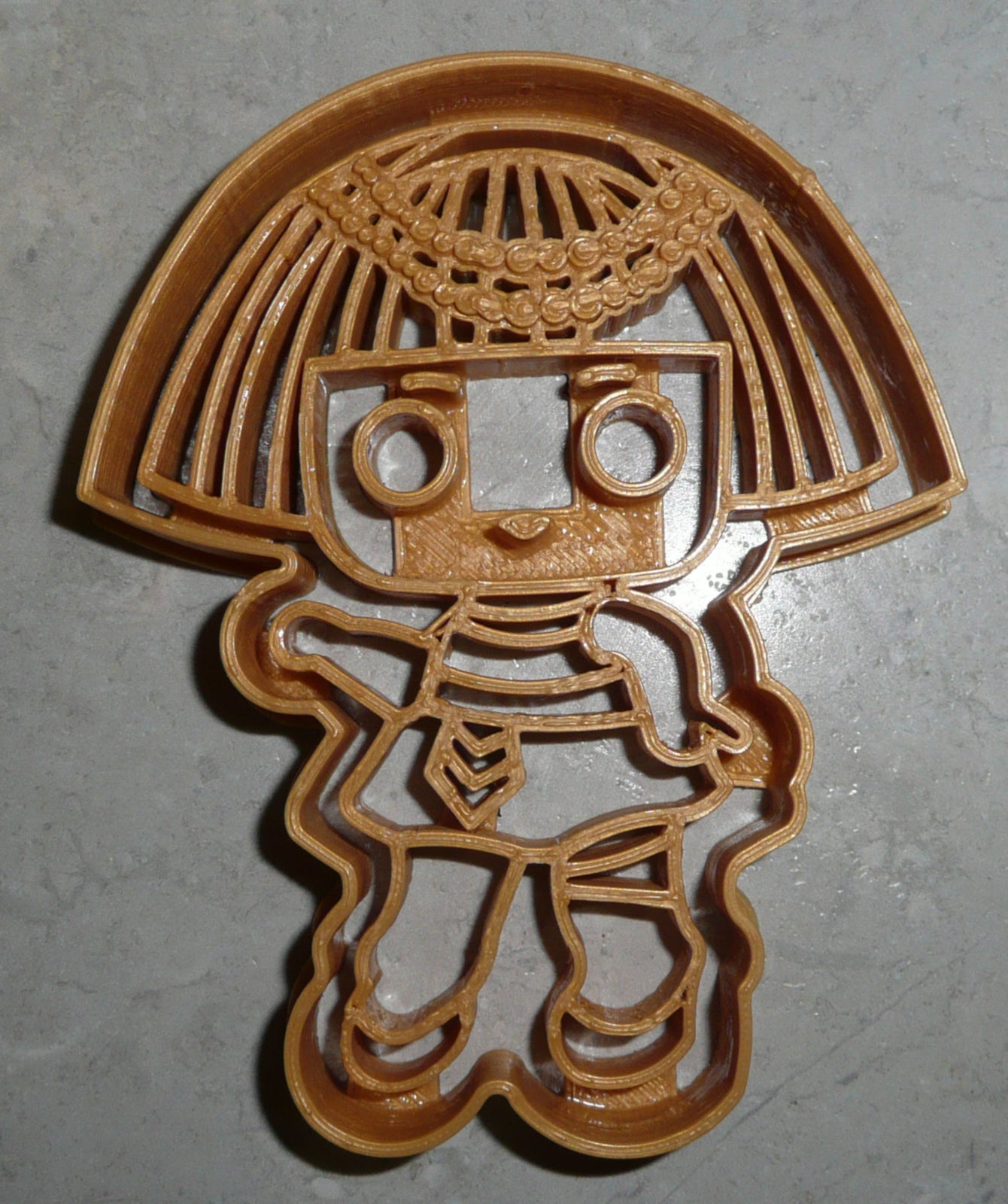 6x Pharaoh Babe Doll Fondant Cutter Cupcake Topper 1.75 IN USA FD2336