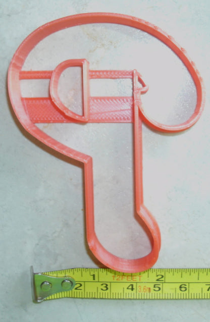 Philadelphia Phillies P Letter Baseball Cookie Cutter Made In USA PR2542