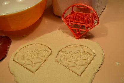 Phillies Word on Bell Field Baseball Cookie Cutter Made In USA PR2578